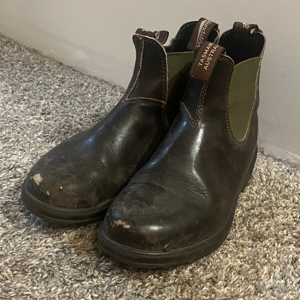 Old Beat-up Blundstone Boots